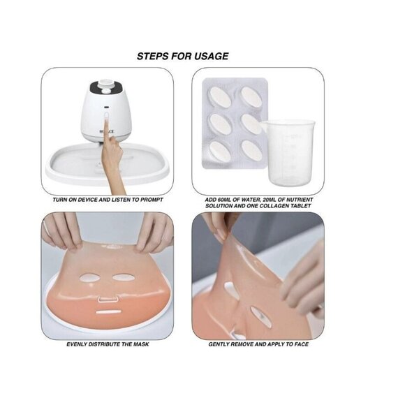 BioFace Facial Mask Machine with Collagen Tablets DIY Mask Maker Customize NEW - Picture 2 of 4